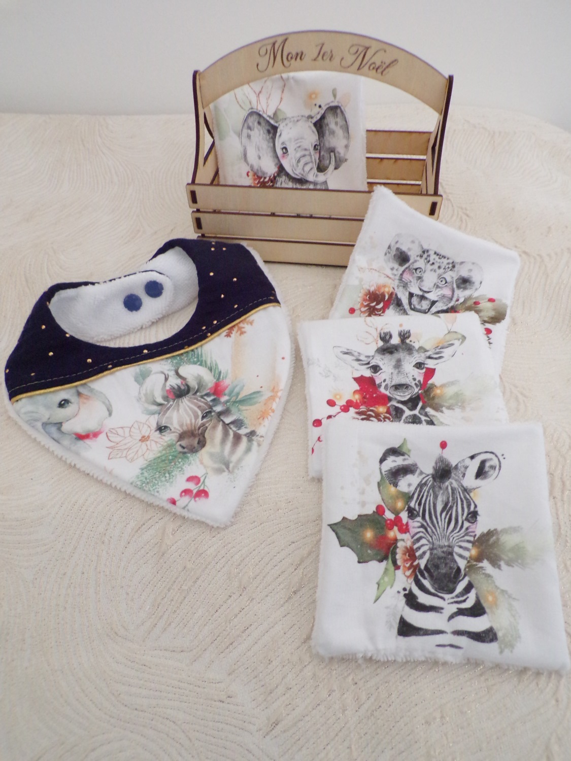 Coffret 1er Noël bébé personnalisé
