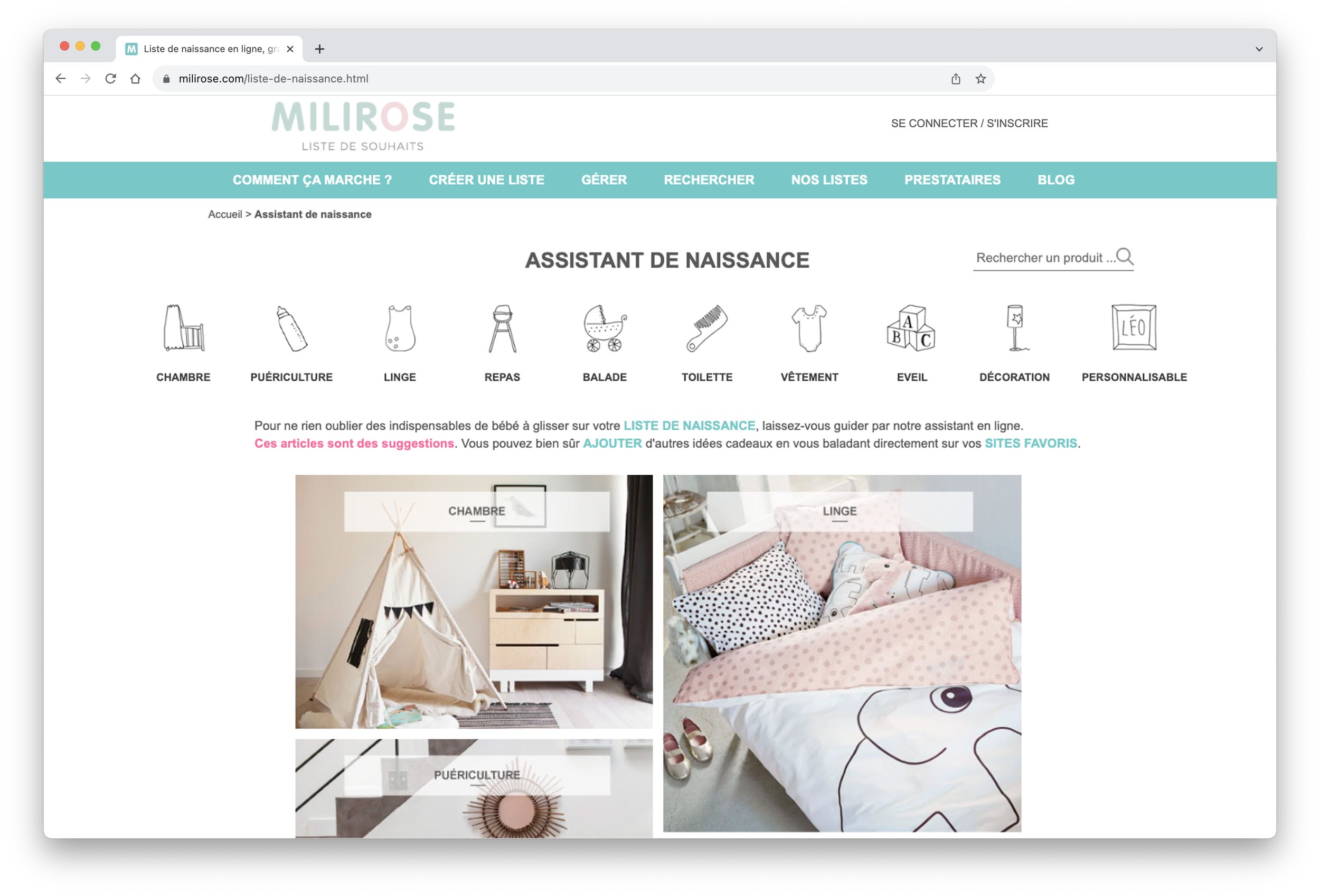 assitstant naissance milirose