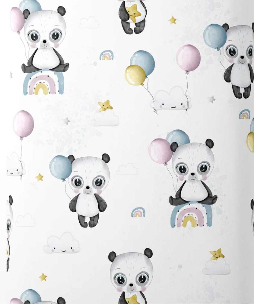 panda arc en ciel