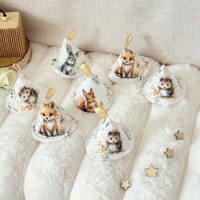 tipi anti pipi bebe renard lapin eponge bambou doucefantaisie cadeau naissance