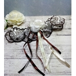 Accessoire mariée dentelle de Calais ivoire mariage fait main