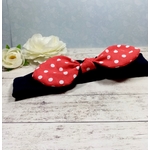 Accessoire cheveux fille bébé personnalisé fait main bleu marine