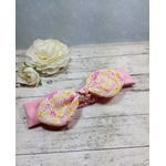 Headband fille bébé rose sur mesure personnalisé