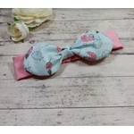 Bandeau rose bébé fille fait main sur mesure personnalisé