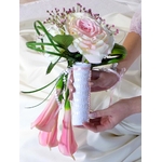 Bouquet de mariage arum rose