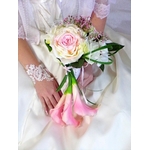 Bouquet de mariée romantique rose poudré