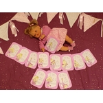 cartes étapes bébé princesse fait main illustré