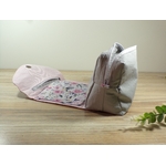 pochette toilette voyage makeup fait main