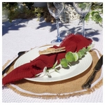 serviette de table tissu terracotta mariage baptême anniversaire
