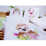 lingettes lavables animaux bebe bambou fait main cadeau