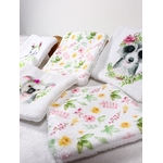 lingettes éponge bambou lavables bébé animaux fleurs