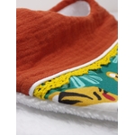 bavoir bébé garcon tigre gaze coton bambou