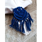 rond de serviette boheme bleu royal
