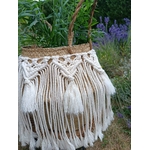 guirlande boheme macramé pompons fait main