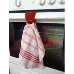 accroche torchon macramé terracotta fait main bohème