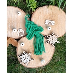 ornement sapin de noel macrame boheme