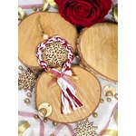 couronne flocon rouge blanc