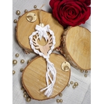 deco boheme noel couronne bois blanc