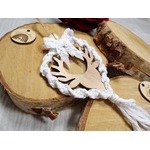 couronne noel blanc bois deco boheme