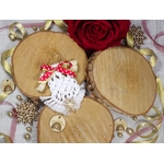 ornement noel deco boheme blanc macrame