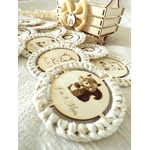 boite cadeau naissance mixte animaux artisanal bavoir cartes étape