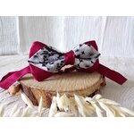 accessoire homme mariage bordeaux noeud papillon ajustable