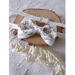 noeud papillon homme satin ivoire mariage boheme