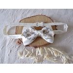 noeud papillon satin ivoire boheme mariage homme