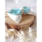 noeud papillon homme ajustable turquoise satin