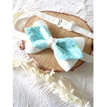 noeud papillon satin turquoise homme mariage