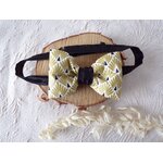 accessoire mode homme mariage noir doré noeud papillon