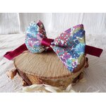accessoire homme mariage satin liberty cousu main