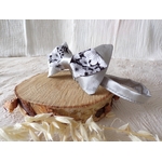 accessoire mode homme mariage satin noir floral
