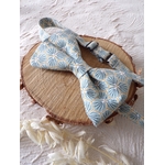 noeud papillon geometrique japonais vert amande homme