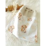 serviette de cantine élastique maternelle lion