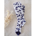 cravate fleurie lin homme