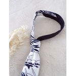 cravate slim original noir et blanc