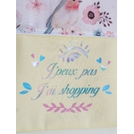 tote bag enfant personnaliser message shopping fait main