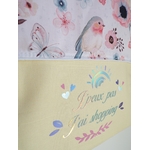 tote bag enfant message shopping fille