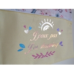 tote bag enfant personnalisé rose jaune
