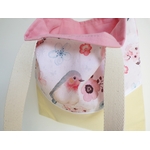 sac plat tote bag enfant fille rose fait main jpeux pas jai shopping