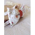 noeud papillon homme tissu fait main terracotta bohème