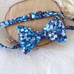 noeud papillon homme Liberty mariage bleu