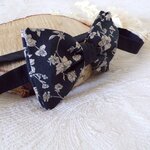 noeud pap homme noir taupe accessoire mariage cousu main
