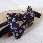 noeud papillon homme ajustable noir taupe mariage