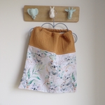 serviette de cantine koala vert nid dabeille