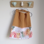 serviette de cantine élastique éponge lion