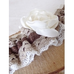 accessoire mariage champêtre dentelle ivoire marron chocolat