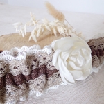 accessoire mariée dentelle ivoire chocolat mariage champêtre