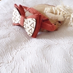 noeud pap homme mariage bois terracotta